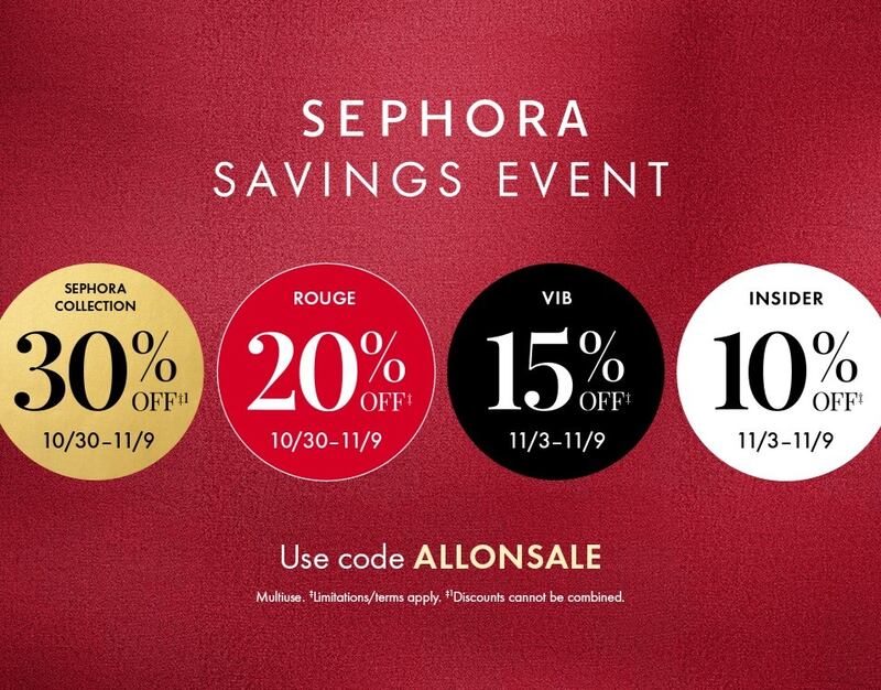 A breakdown of the Sephora Savings Event deals.