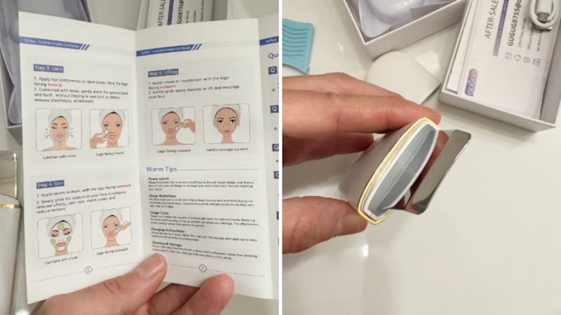 Manual and spatula of the exfoliant tool