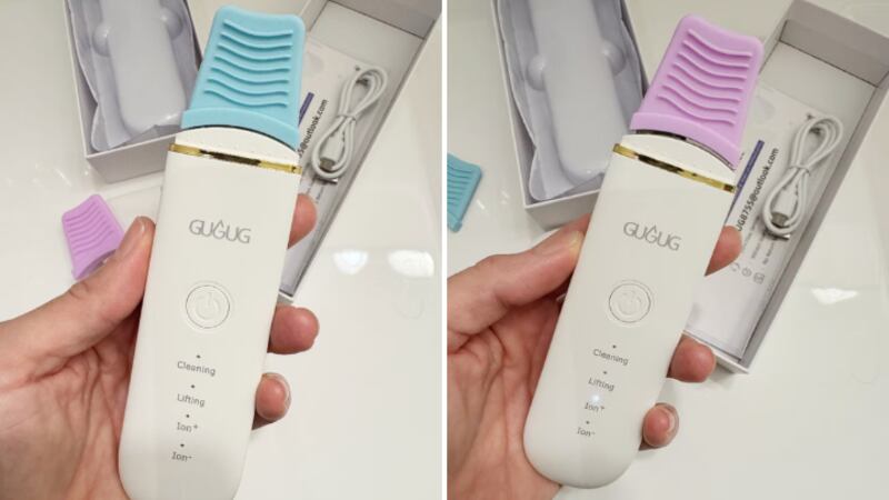 Exfoliant tool with two different silicone cover