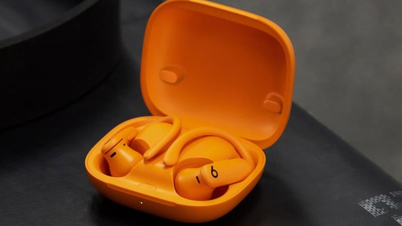 The Beats Powerbeats Pro 2 Wireless Bluetooth Earbuds in their case.