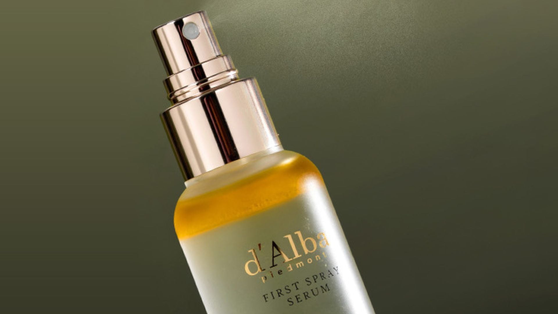 a facial toner spraying