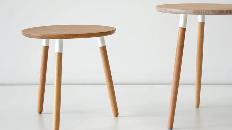 Two hollis and morris tables.
