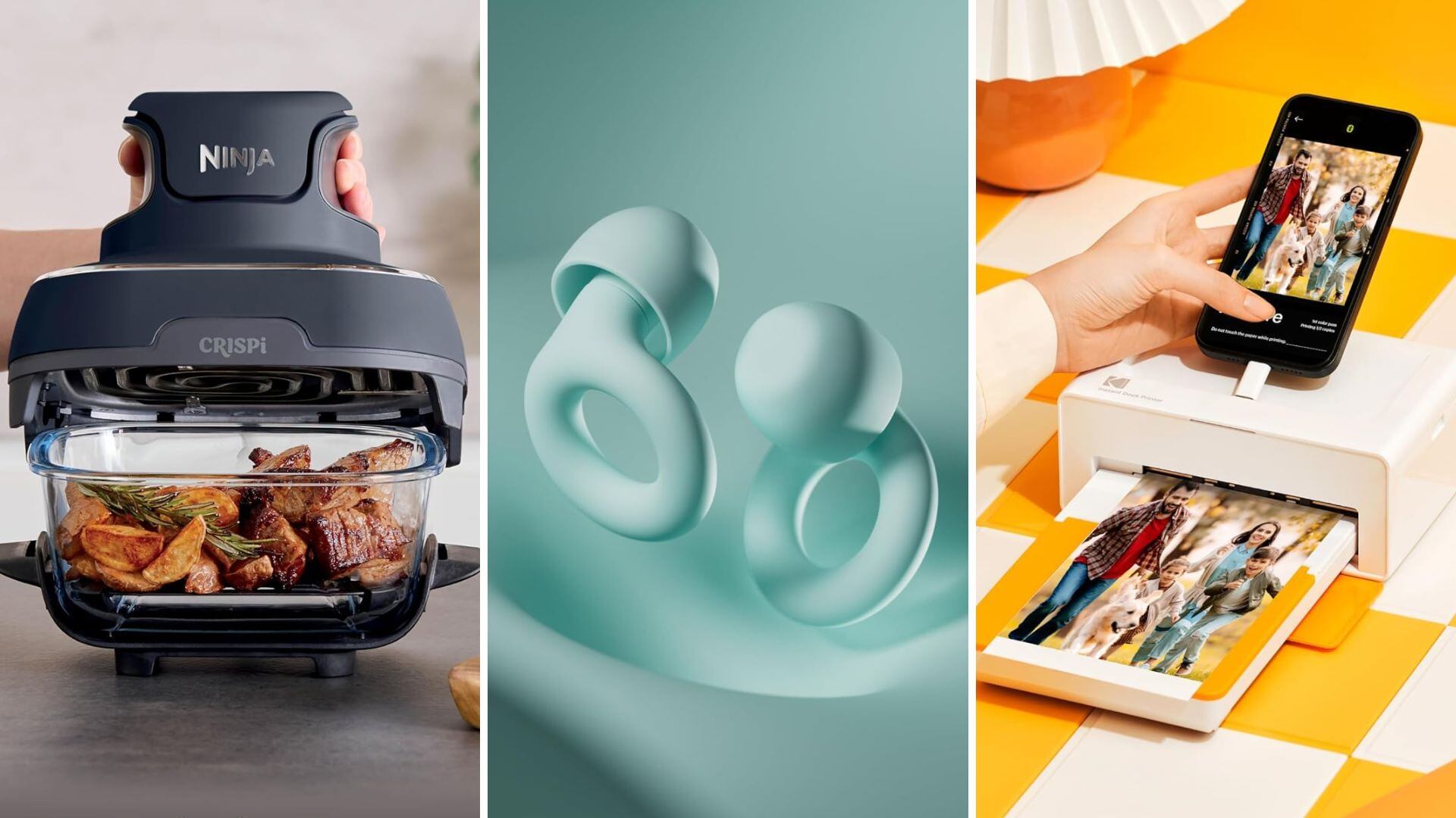 A Ninja Crispi, Loop earplugs, and a Kodak photo printer