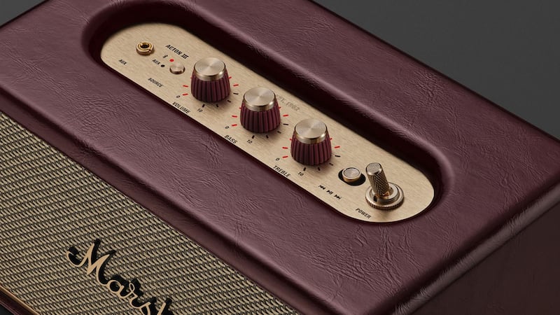 The top dials on the Marshall Acton III