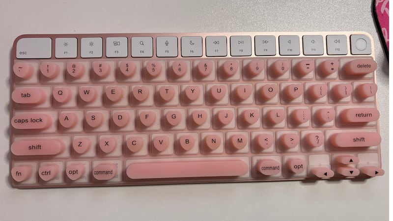 Bianca's keyboard with the cover on it