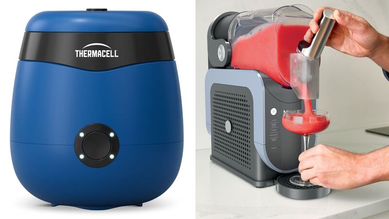 A Thermacell mosquito repeller and a slushie machine from Ninja.