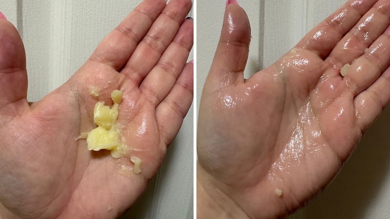 the cream right out of the container and once it's been melted into an oil