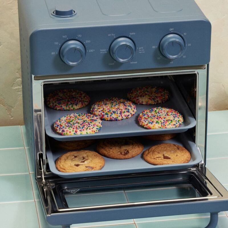 Cookies baking in the Our Place Wonder Oven.