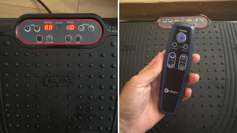 Split image of the Lifepro Waver Vibration Plate