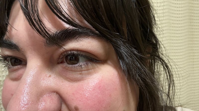 Bianca's lashes at the end of the day